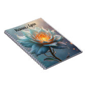 Personalized Ethereal Flower Note Book Notitieboek (Rechterzijde)