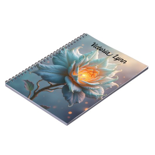 Personalized Ethereal Flower Note Book Notitieboek (Linkerzijde)