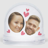 Personalized Face Custom Photo With Heart Couple (Arrière)
