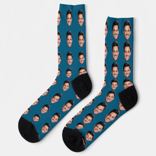 Personalized Face Photo Socks Sokken (Links)