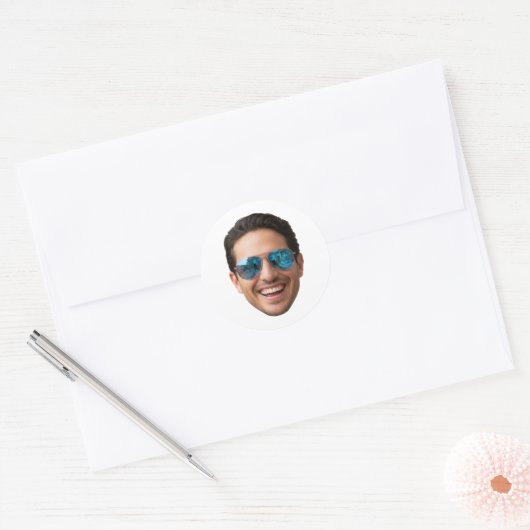 Personalized Face Stickers Photo Custom Face (Enveloppe)