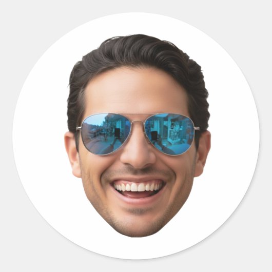 Personalized Face Stickers Photo Custom Face (Devant)