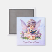 Personalized Fairy Art Freya Dreams Magnet Magneet (Voorkant / Achterkant)