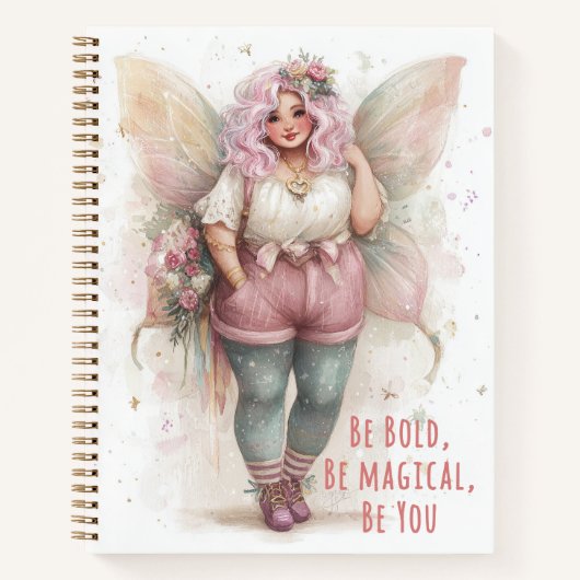 Personalized Fairy Art Journal – Be Bold Be You Notitieboek (Voorkant)