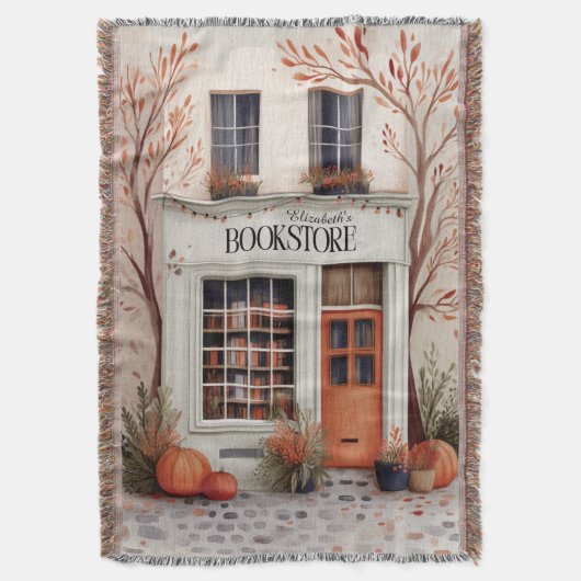 Personalized Fall Book Lover Deken (Voorkant Verticaal)