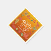 Personalized Fall Party Table Decor Thanksgiving Servet (Hoek)