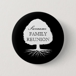 Personalized familiy reunion familiy tree buttons