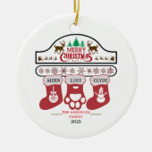 Personalized Family Christmas Ornament | Holiday  (Voorkant)