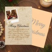 “Personalized Family Christmas Photo Card” Bedankkaart