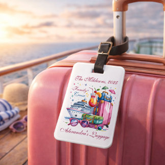 Personalized Family Cruise Name Year Bagagelabel