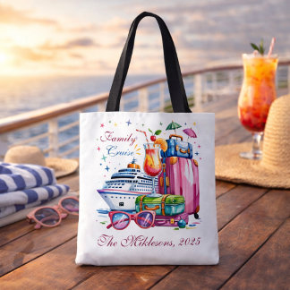 Personalized Family Cruise Name Year Draagtas