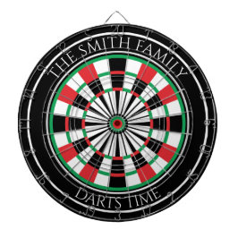 Personalized Family Dartboard with Custom Name  Dartbord