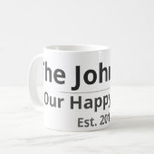 Personalized Family Mug – Custom Family Name & Yea (Devant gauche)