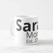 Personalized Family Mug – Custom Name & Role Gift (Devant gauche)