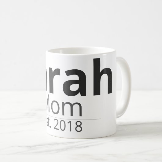 Personalized Family Mug – Custom Name & Role Gift Koffiemok (Voorkant rechts)