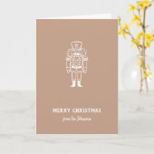 Personalized Family Name Merry Christmas Prince Kaart (Gele Bloem)