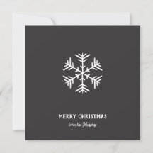 Personalized Family Name Merry Christmas Snowflake