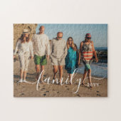 Personalized Family Photo and Text Jigsaw Puzzle Legpuzzel (Horizontaal)