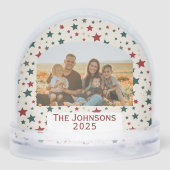 Personalized Family Photo Christmas Stars (Arrière)
