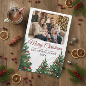 Personalized Family Photo Christmas Tree Theedoek