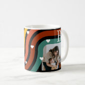 Personalized Family Photo Coffee Mug – Retro Desig (Devant droit)