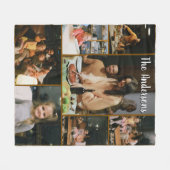 Personalized Family Photo Collage Fleece Blanket (Voorkant (Horizontaal))