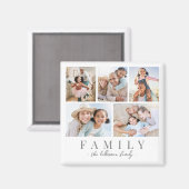 Personalized Family Photo Collage Magneet (Voorkant / Achterkant)