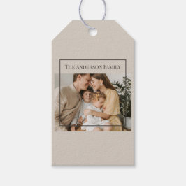 Personalized Family Photo | Custom Family Name  Cadeaulabel