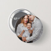 Personalized Family Photo Custom Ronde Button 5,7 Cm (Voorkant /achterkant)