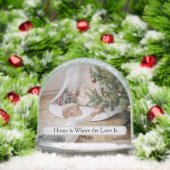 Personalized Family Photo Snow Globe (Noël)