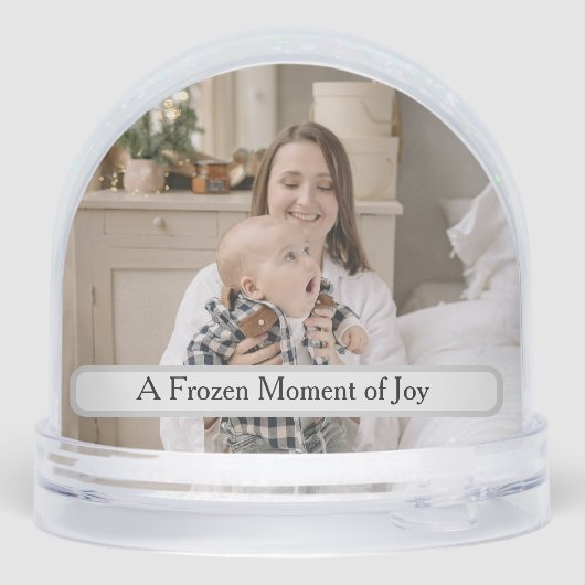 Personalized Family Photo Snow Globe (Arrière)