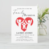 Personalized Family Reunion Party Invitation (Debout devant)