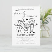 Personalized Family Reunion Party Invitation (Debout devant)