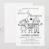 Personalized Family Reunion Party Invitation (Devant / Derrière)