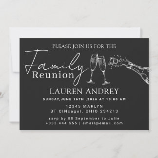 Personalized Family Reunion Party Invitation Kaart