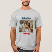 Personalized Family T-Shirt with Custom Text (Devant)