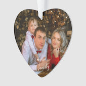 Personalized FamilyPhoto ChristmasAcrylic Ornament (voorkant)