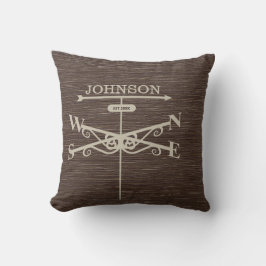 Personalized Farmhouse Weathervane Family Kussen