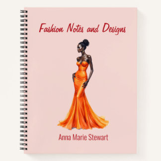 Personalized Fashion Sketch Book Notitieboek