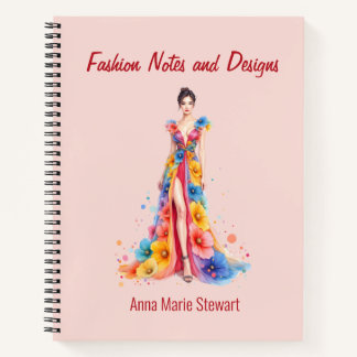 Personalized Fashion Sketch Book Notitieboek
