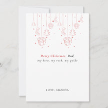 Personalized Father Christmas Card 