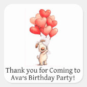 Personalized favor stickers kids party (Devant)