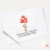 Personalized favor stickers kids party (Enveloppe)