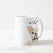 Personalized Fawn Tan Frenchie French Bulldog Koffiemok (Voorkant rechts)
