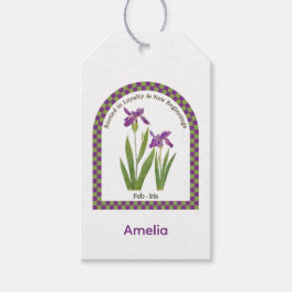 Personalized February Birth Month Flower  Cadeaulabel