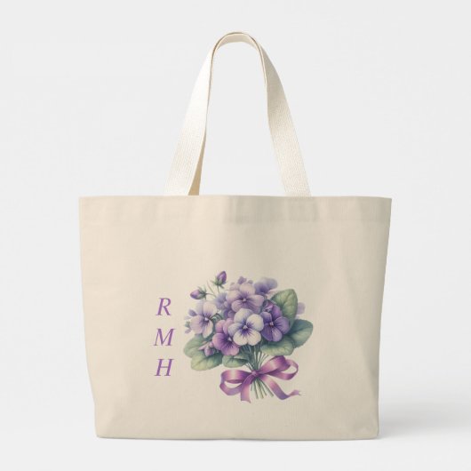 Personalized February Violet Tote Bag (Dos)