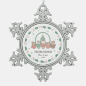 Personalized Festive Adventures Tin Sneeuwvlok Ornament (Voorkant)