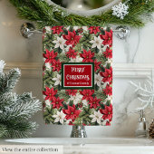 Personalized Festive Towels Elegant Holiday Style