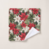 Personalized Festive Towels Elegant Holiday Style Bad Handdoek (Wasdoekje)