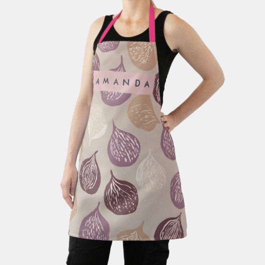 Personalized Fig Fruit Art in Warm Neutral Schort (Insitu)